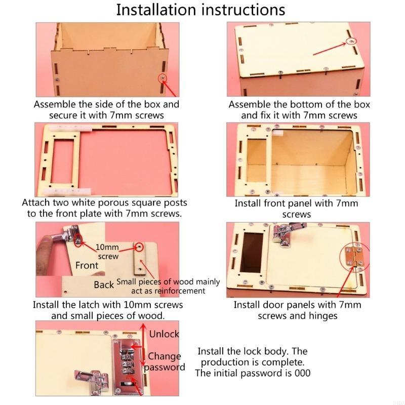 Science Project Toys Making - 54DA DIY Strongbox Making Kits Science