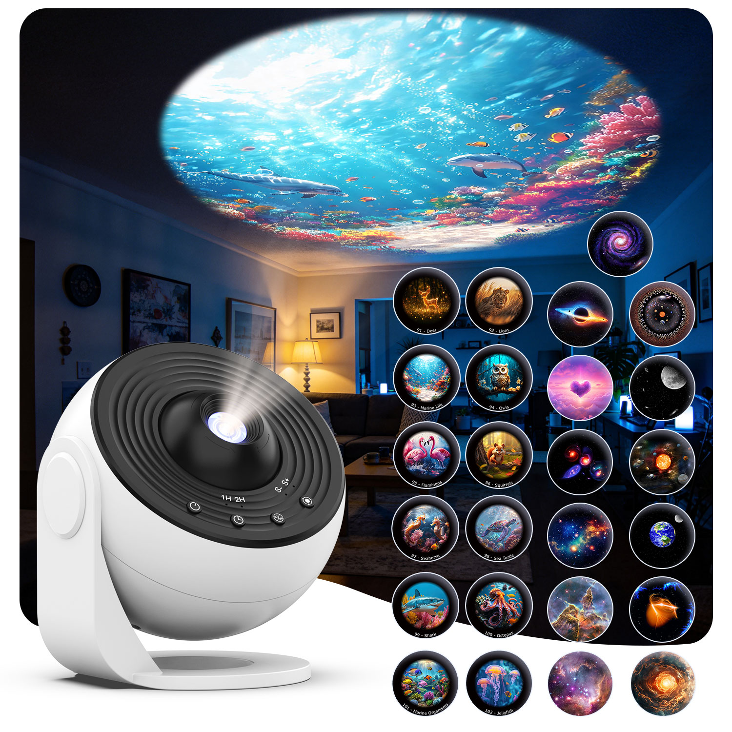 Planetarium Projector Home - 25 in 1 Bedroom Galaxy Projector
