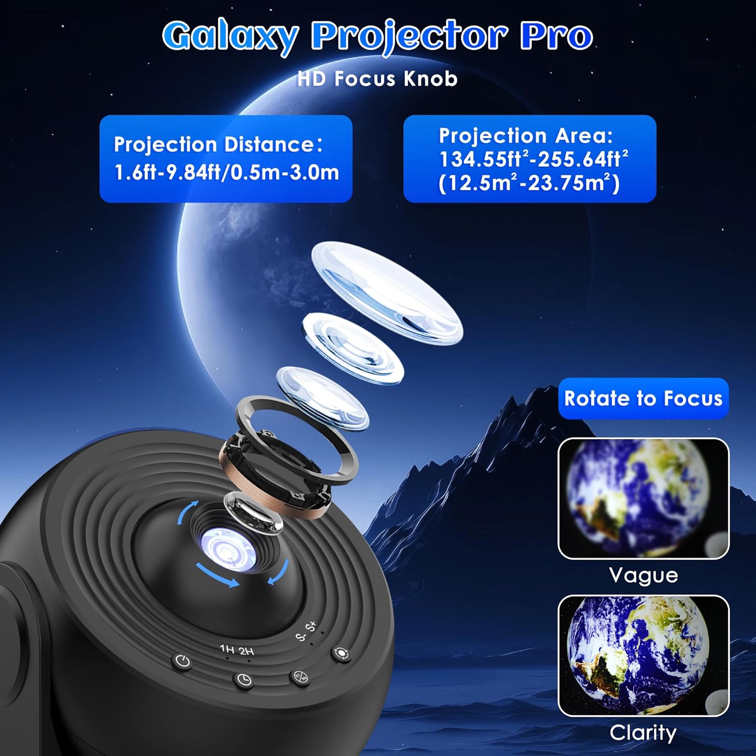 Star Projector Galaxy Pro Nigh - Planetarium Projector Home 评论和价格