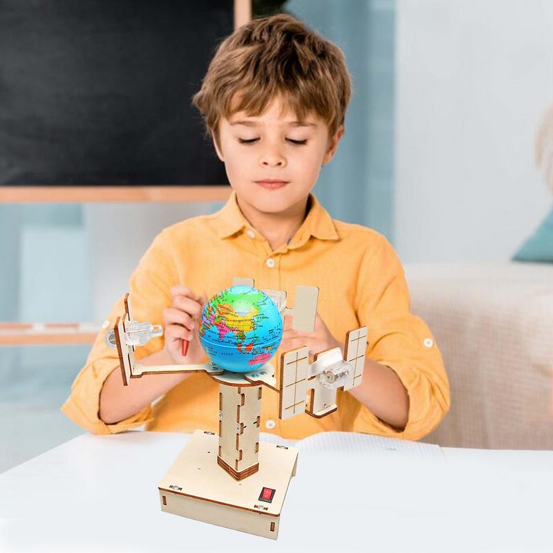 Wooden Satellite Model Making  - Science Project Toys Making 评论和价格