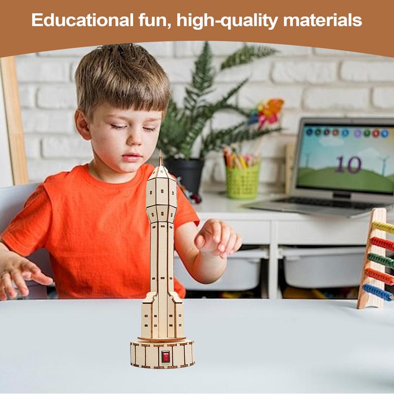 Wooden Satellite Model Making  - Science Project Toys Making 评论和价格